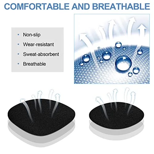 12 Pairs Sneaker Heel Repair Shoe Heel Patch Hole Wear Prevention Insert Quick Patch Shoe Hole Repair Patch Kit for Sneaker, Leather Shoes, High Heels, Black