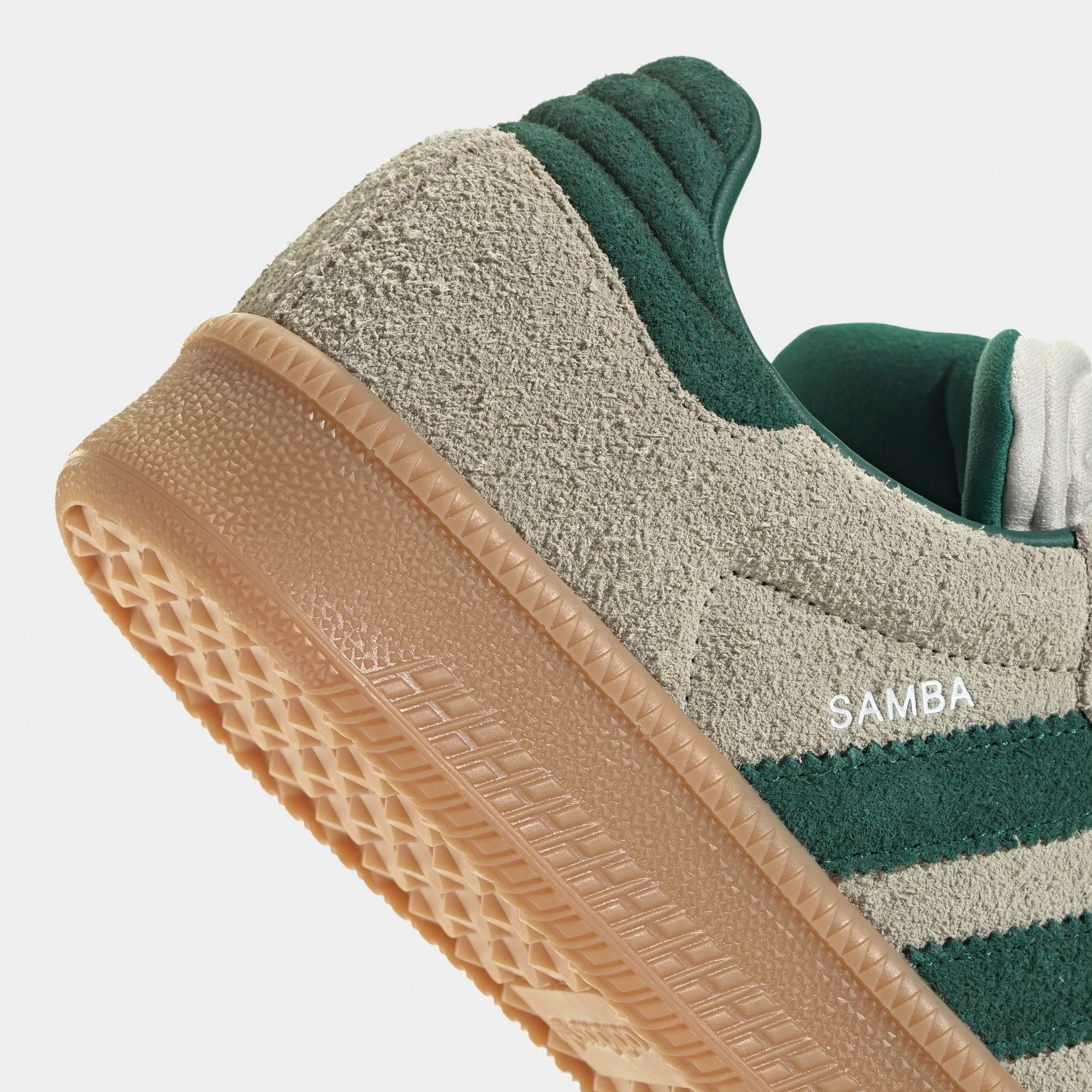 adidas Samba XLG Putty Grey / Collegiate Green - Gum