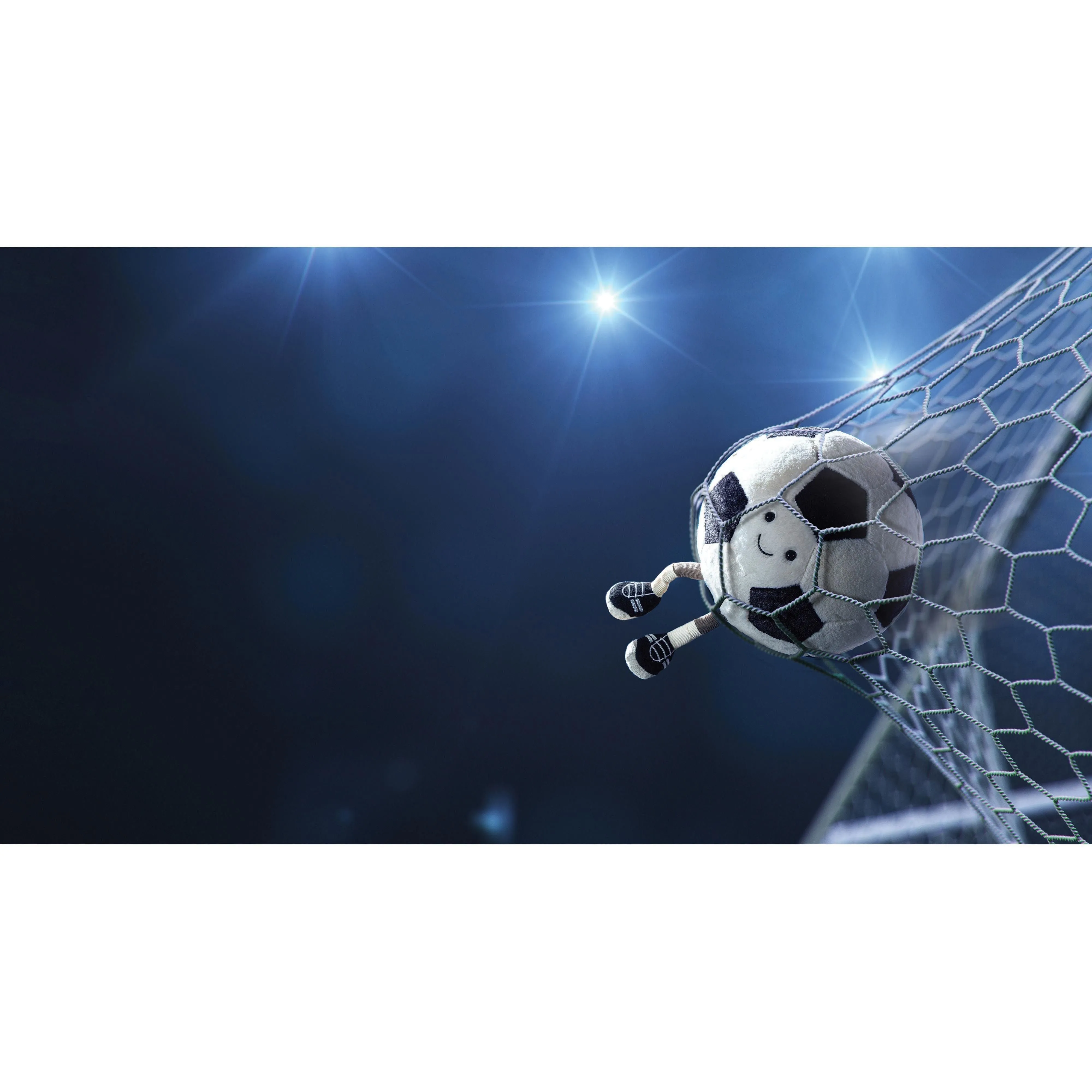 Amuseables Sports Football Black & cream