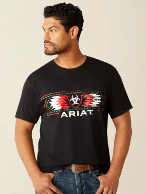 Ariat 10055156 Mens Southwestern Mexico T-Shirt Black