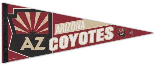 Arizona Coyotes AZ-State Logo Style Official NHL Hockey Team Premium Felt Collector's Pennant - Wincraft