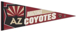 Arizona Coyotes AZ-State Logo Style Official NHL Hockey Team Premium Felt Collector's Pennant - Wincraft