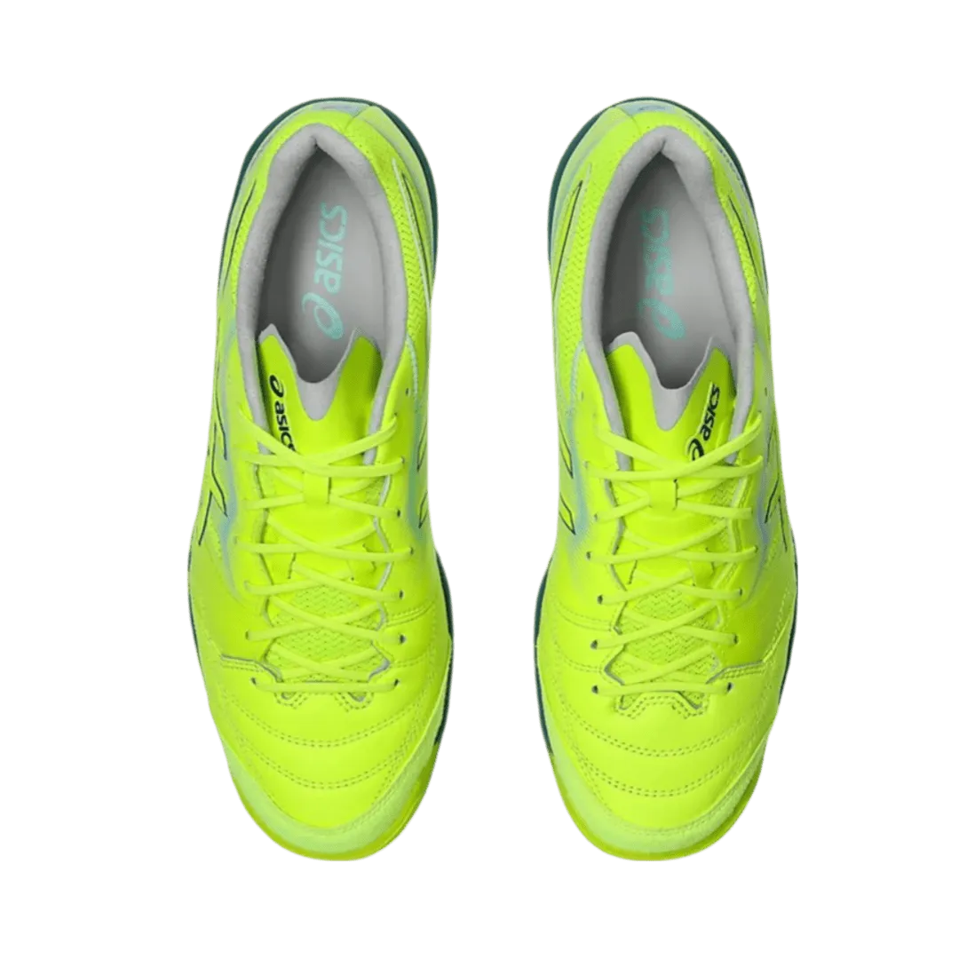 Asics Destaque K FF Senior Indoor Football Boots - Safety Yellow/Atlantis Blue