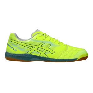 Asics Destaque K FF Senior Indoor Football Boots - Safety Yellow/Atlantis Blue