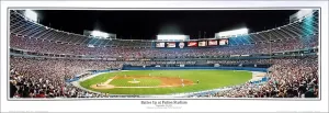 Atlanta Braves "Batter Up at Fulton Stadium" Panoramic Poster Print (1992) - Everlasting Images