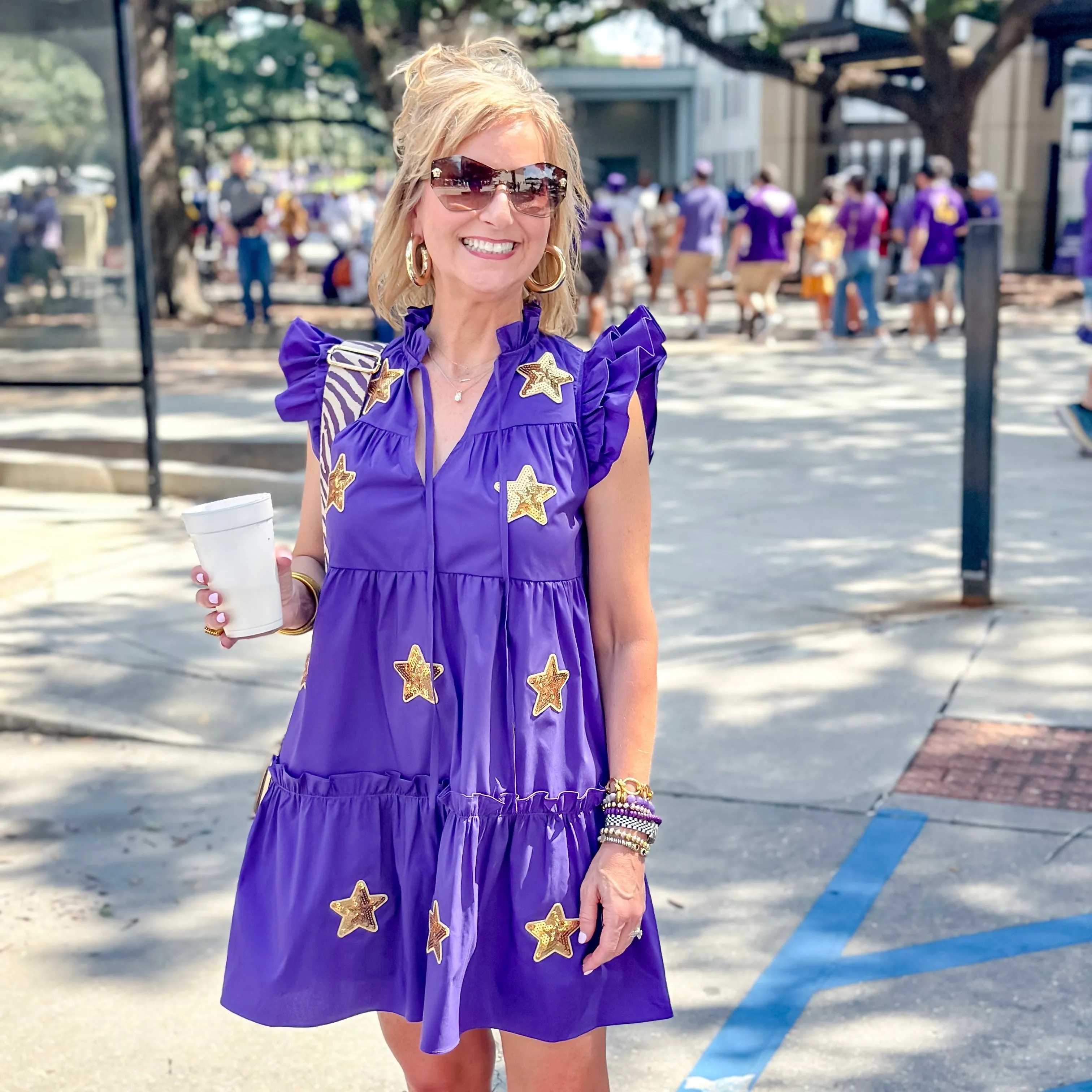 Aubrey Sequin Star Dress