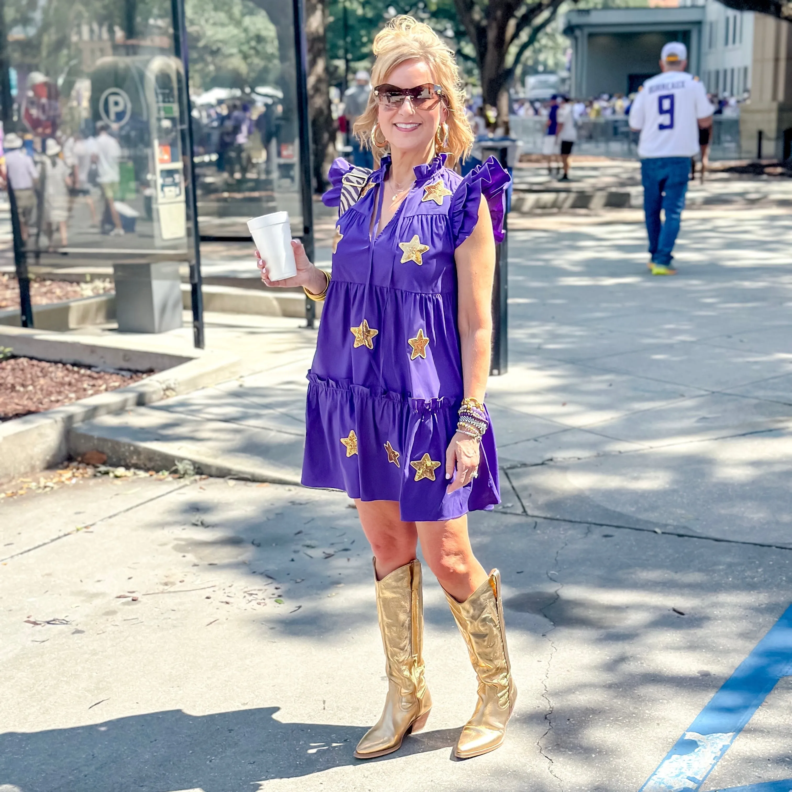 Aubrey Sequin Star Dress