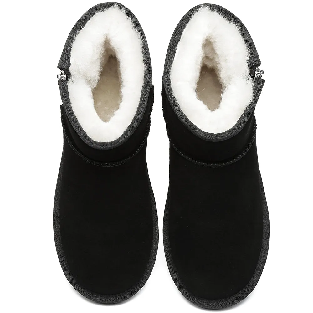 Australian Shepherd® Mini Ugg Boots with Side Zipper