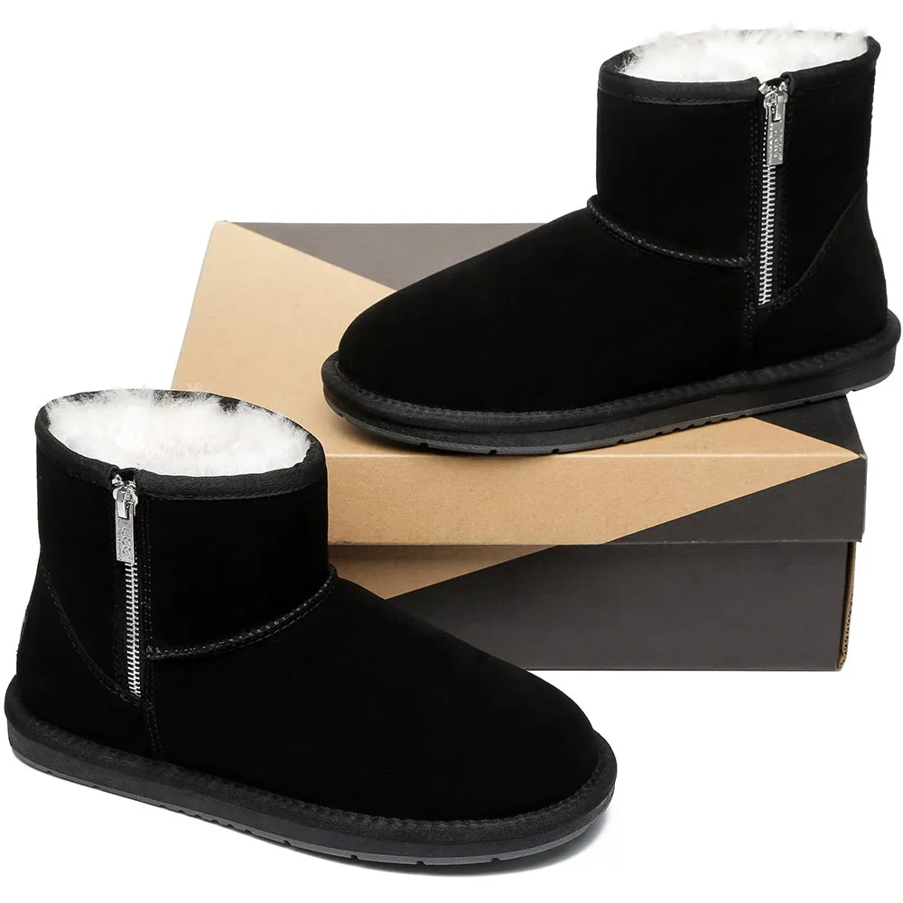 Australian Shepherd® Mini Ugg Boots with Side Zipper