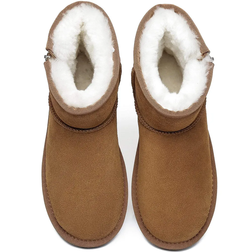 Australian Shepherd® Mini Ugg Boots with Side Zipper