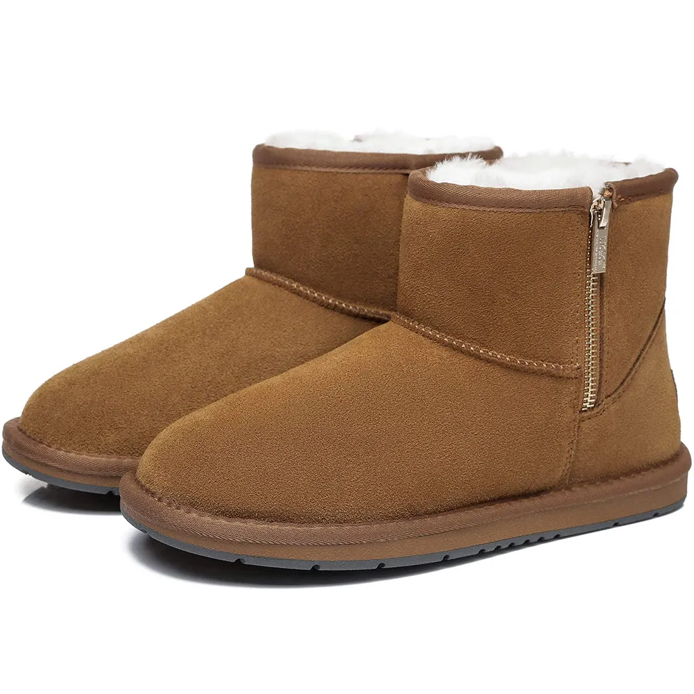 Australian Shepherd® Mini Ugg Boots with Side Zipper