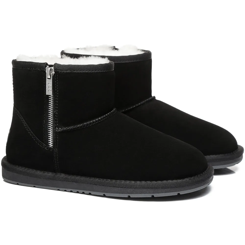 Australian Shepherd® Mini Ugg Boots with Side Zipper