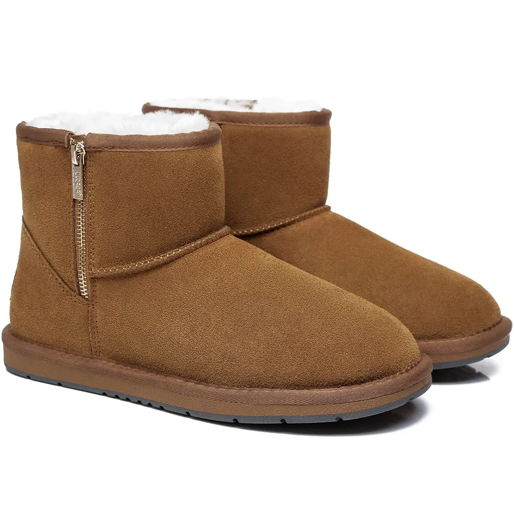 Australian Shepherd® Mini Ugg Boots with Side Zipper
