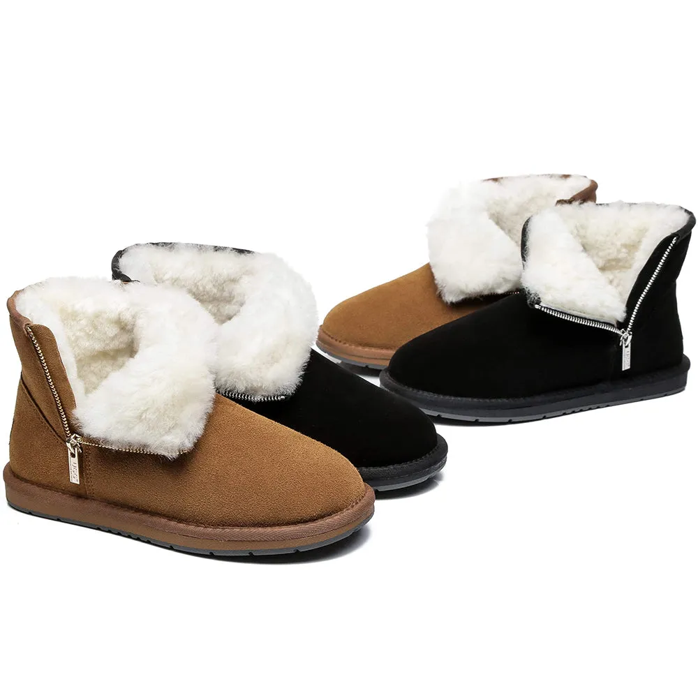 Australian Shepherd® Mini Ugg Boots with Side Zipper