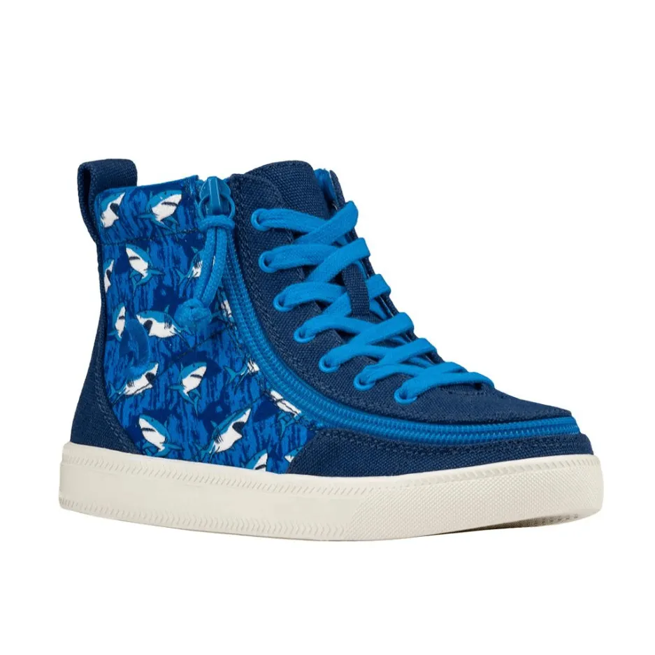 Billy Footwear - Blue Sharks Classic Lace High