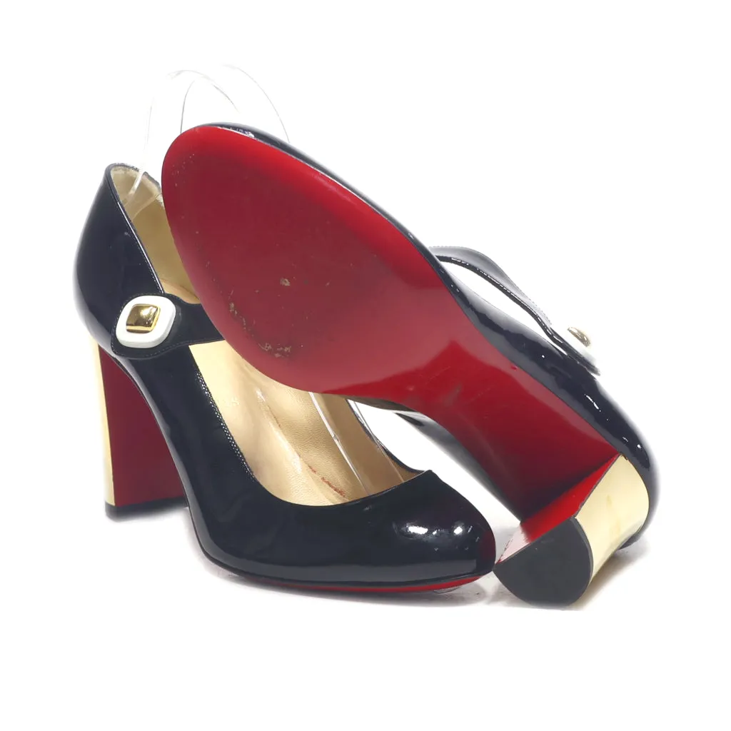 Christian Louboutin High-Heel Shoes Leather Black Colour For Women