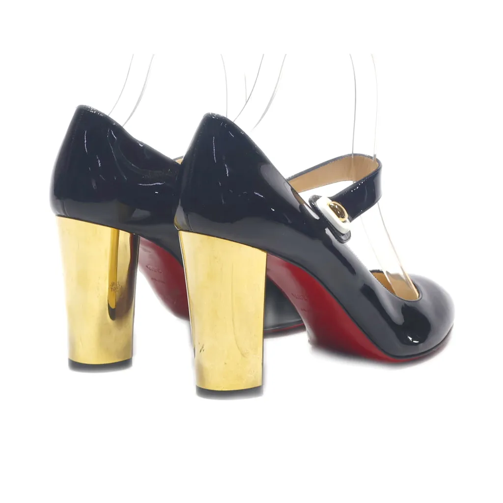 Christian Louboutin High-Heel Shoes Leather Black Colour For Women