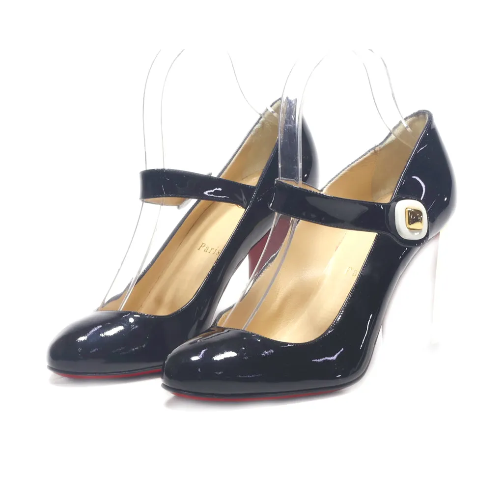 Christian Louboutin High-Heel Shoes Leather Black Colour For Women