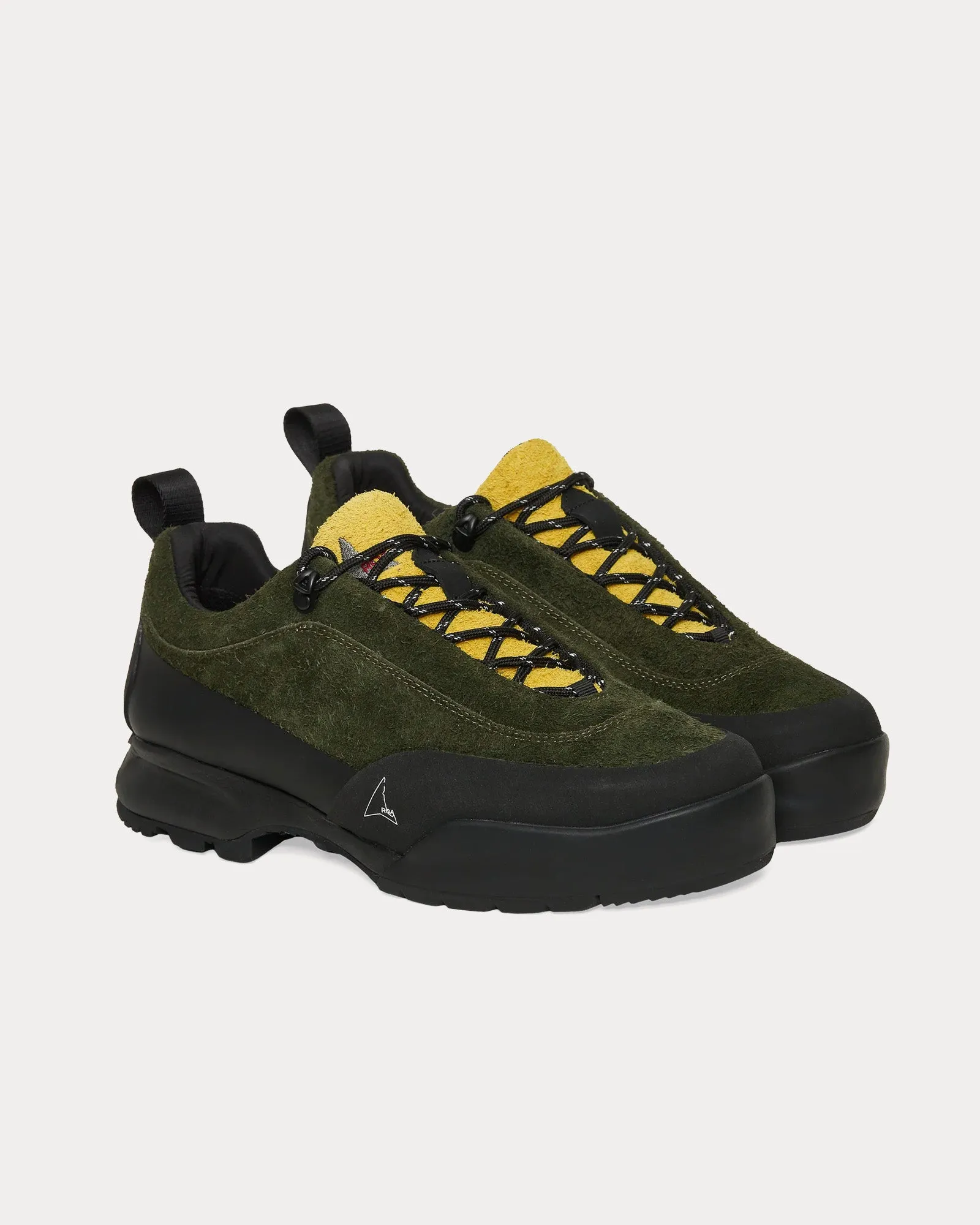 Cingino Olive / Yellow Low Top Sneakers