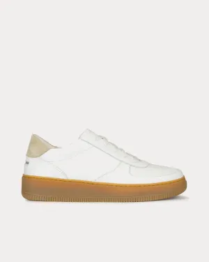 Clement Vegan White / Taupe / Gum Low Top Sneakers