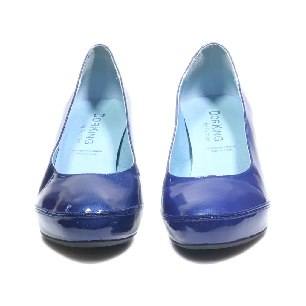 Dorking High-Heel Shoes Leather Blue Colour For Women