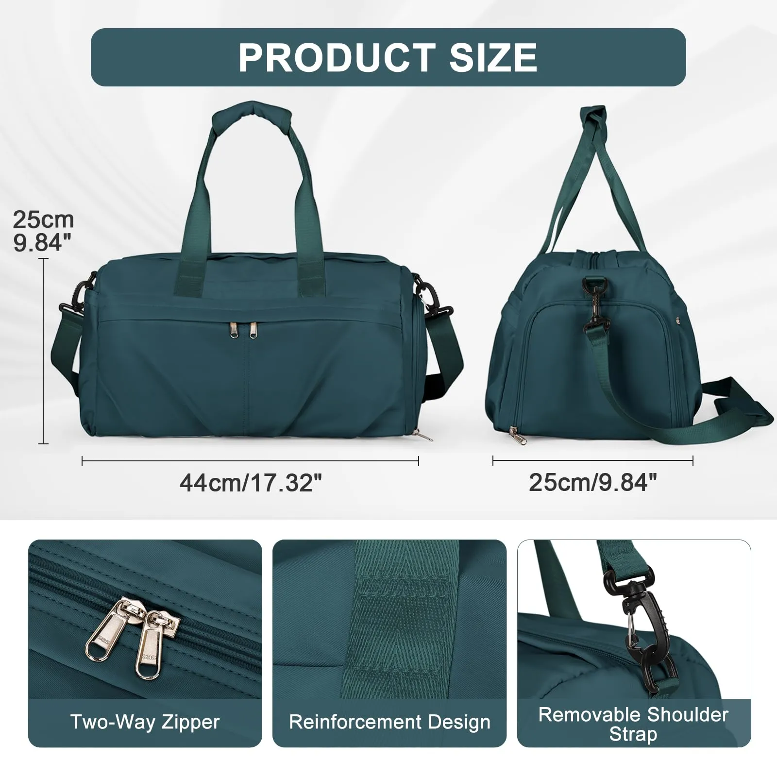 Duffel bag sports bag with shoe compartment travel bag weekender travel bag hand luggage bag for airplane
