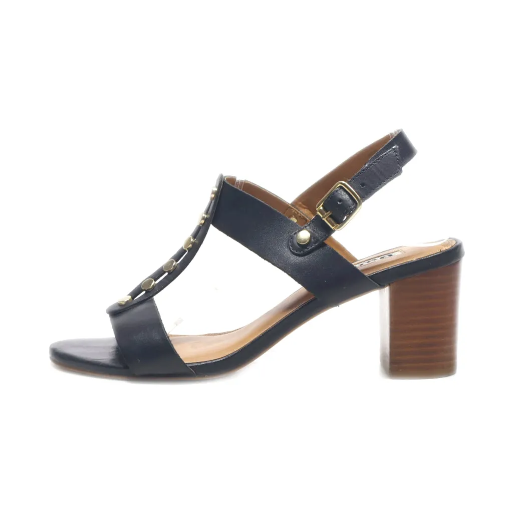 Dune London Mid-Heel Shoes Leather Black Colour For Women