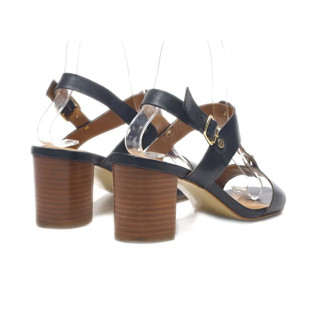 Dune London Mid-Heel Shoes Leather Black Colour For Women
