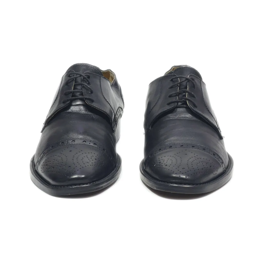 Exe Formal Lace Ups Leather Black Colour For Men
