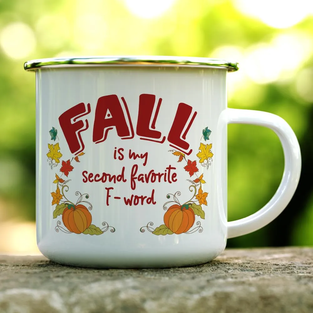 Fall is My Second Favorite F-Word Camp Mug