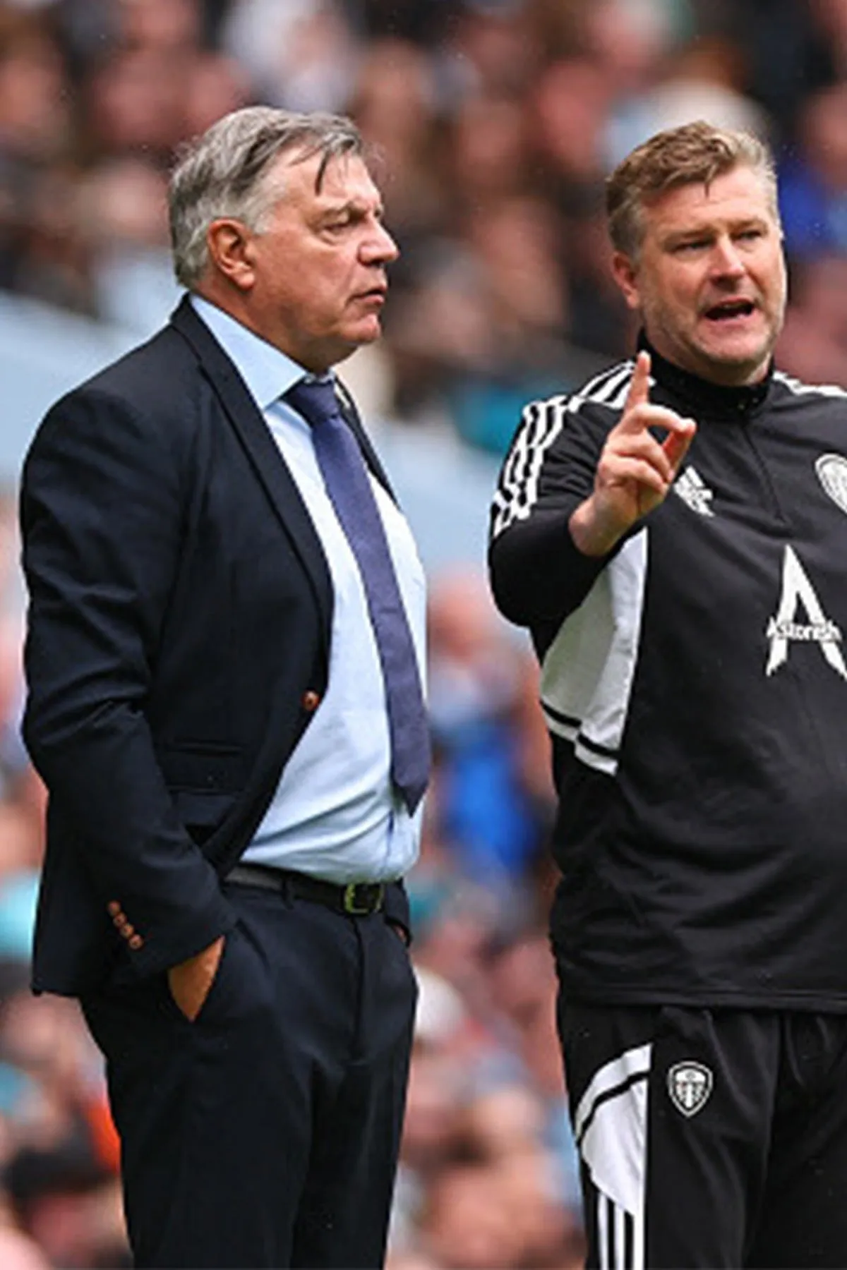 Football Manager Sam Allardyce in Max Navy Suit