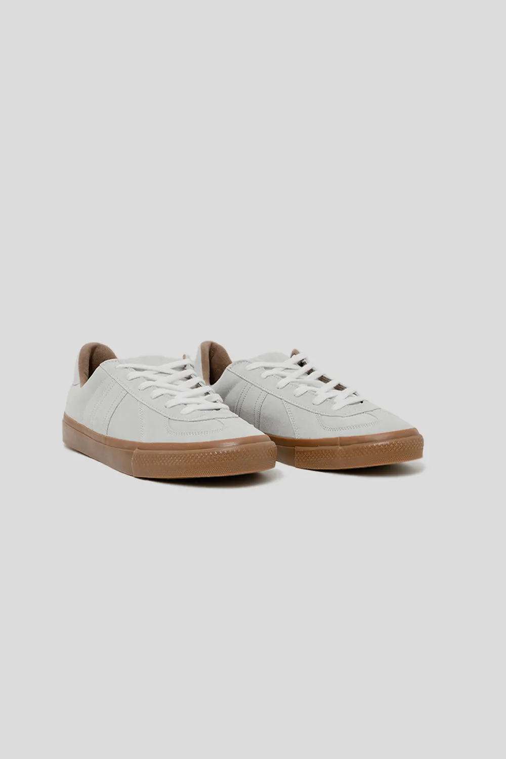 German Military Trainer "Skateboarding" - White Suede