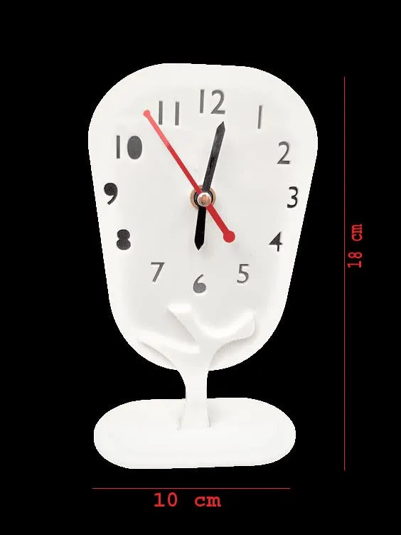 GNEXIN Acrylic Table Clock | Table Organizer Clock | Designer Frameless Acrylic Table Desk Clock | Clock Decor for Living Room, Office & Home (18 * 10CM) (Blue)