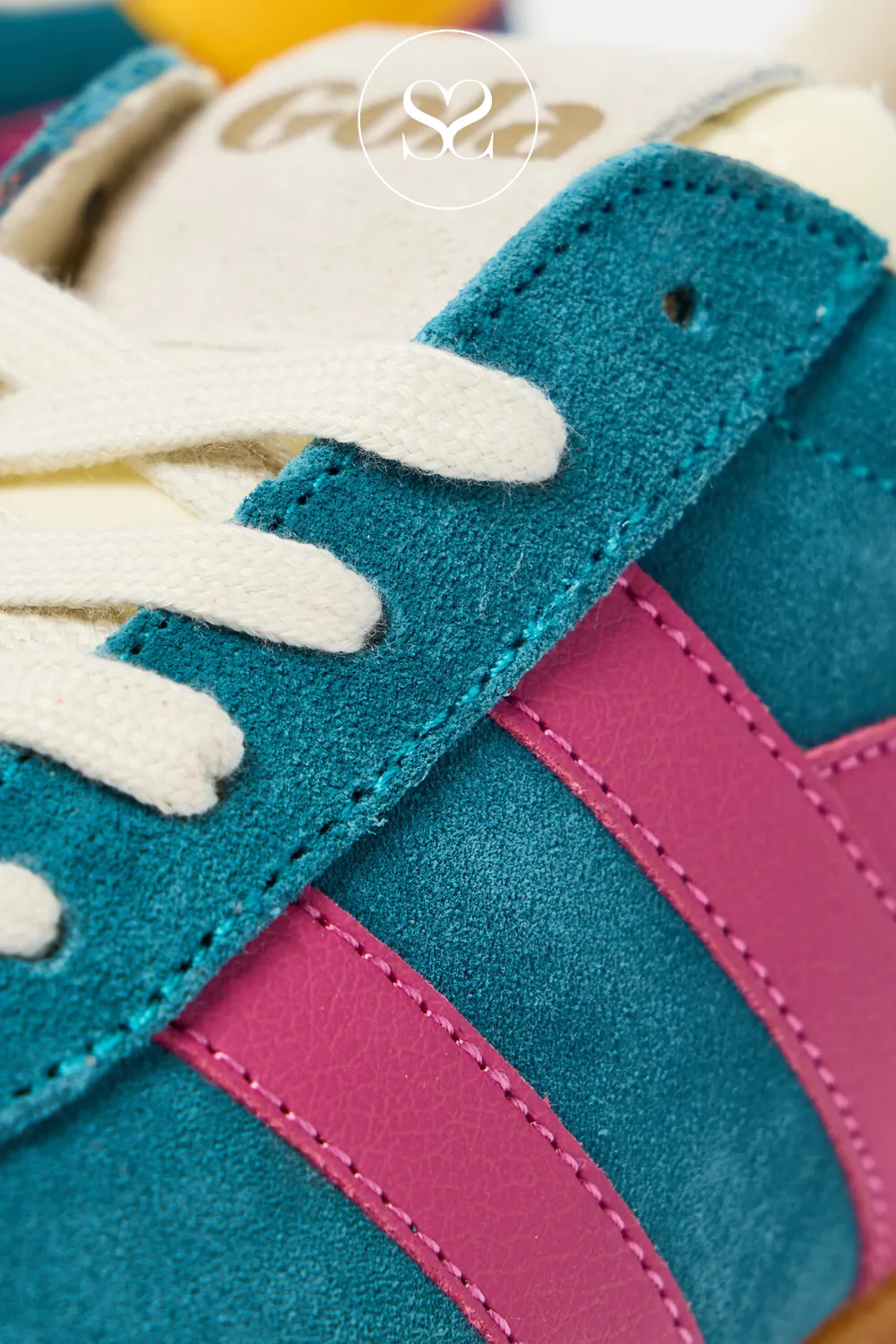 GOLA CLB538EK PEACOCK BLUE/FUCHSIA/YELLOW TRAINERS