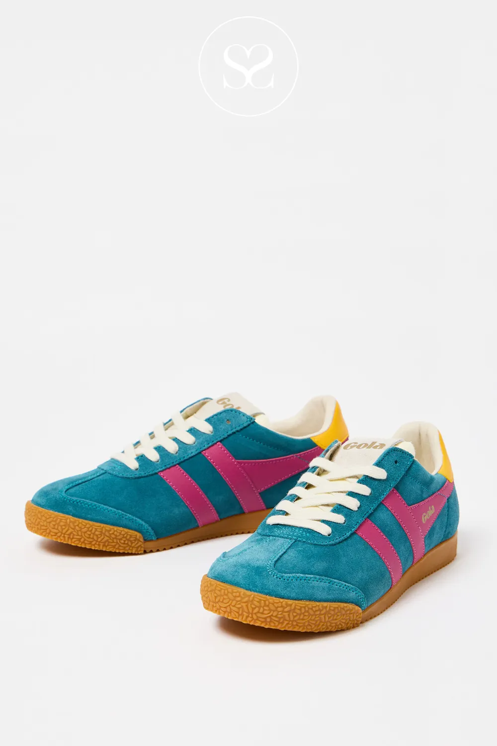 GOLA CLB538EK PEACOCK BLUE/FUCHSIA/YELLOW TRAINERS