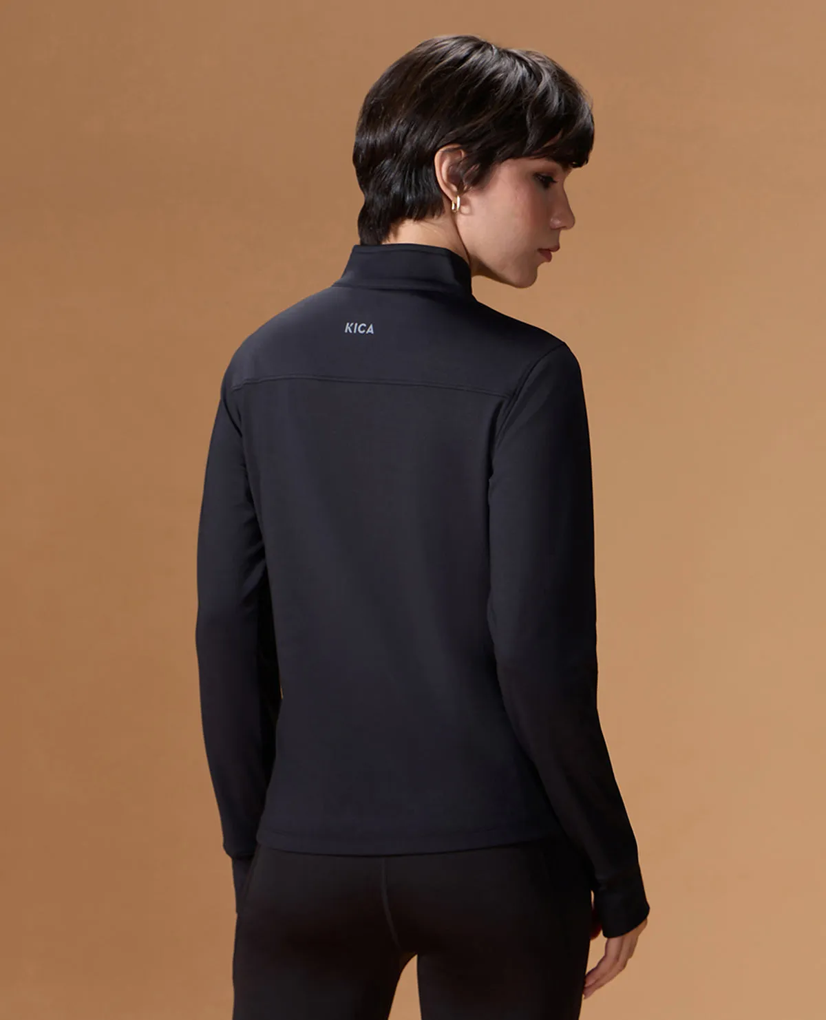 Gym Training Jacket in Second SKN Fabric Black