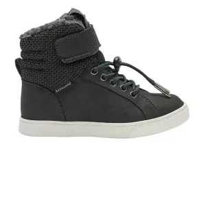 Hummel Splash Jr  Hi-Top Asthalt  Leather Trainers