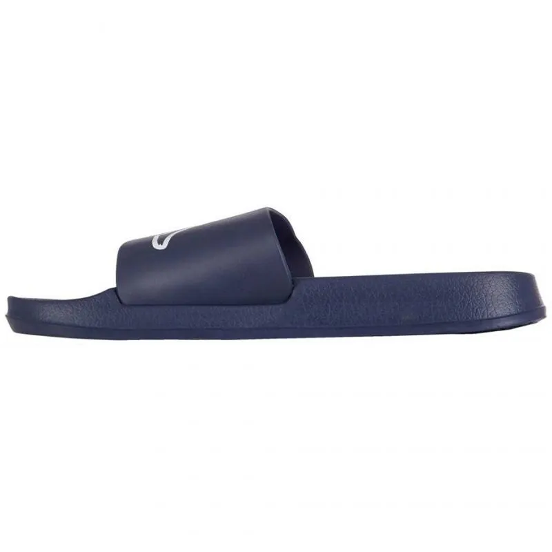 Kappa Unisex Krus Slides - White/Navy Blue