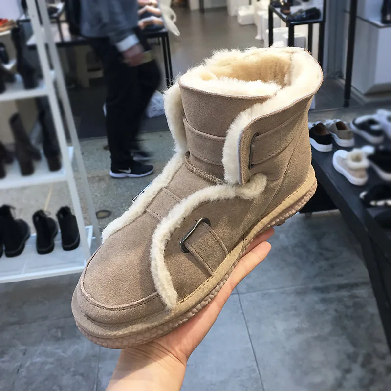 LUXE SEVEN DESIGN COLD WEATHER LINED ANKLE BOOTS