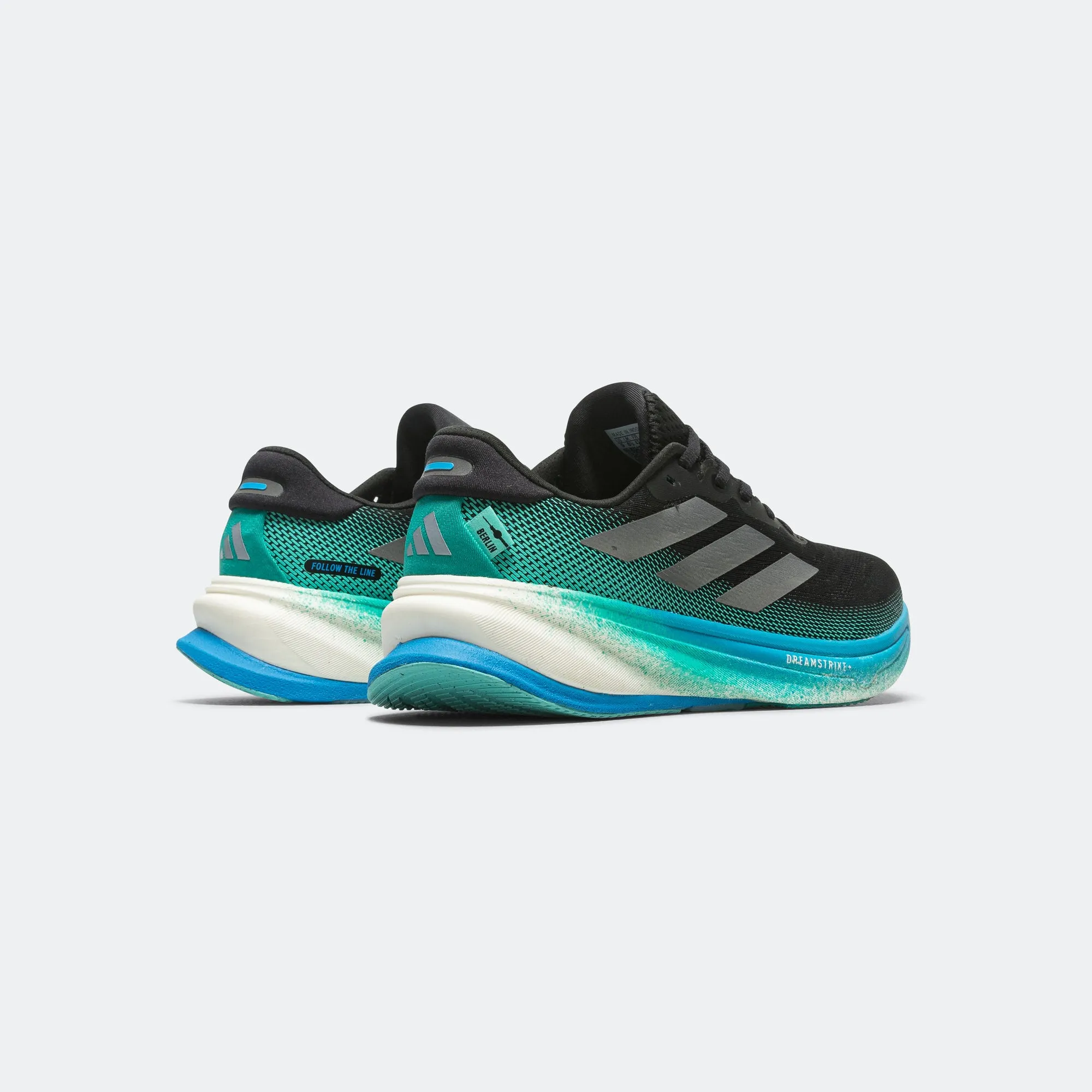 Mens Supernova Rise 2 - Core Black/Iron Metallic-Glory Green