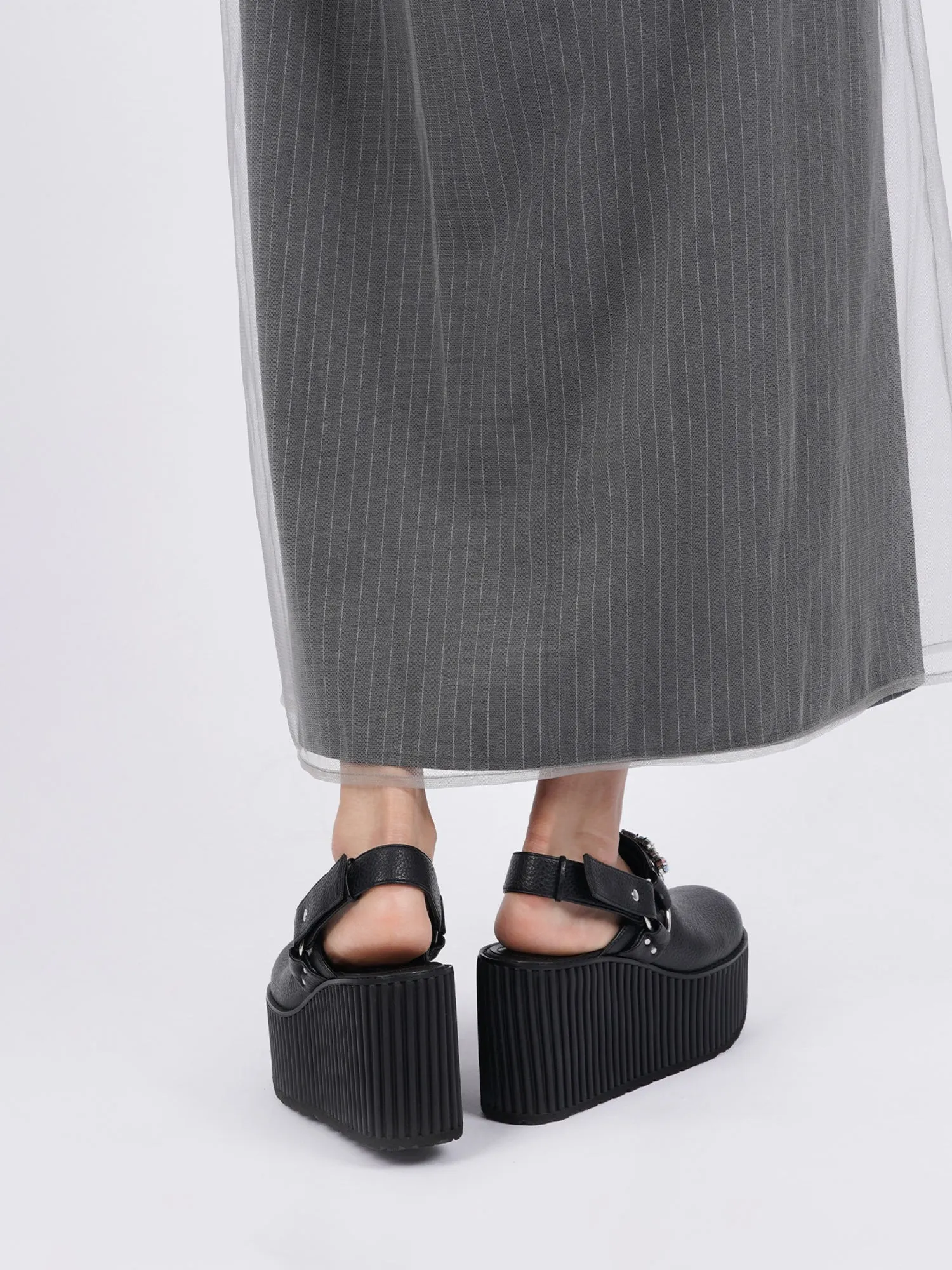Multi Bijou Sabot Shoes