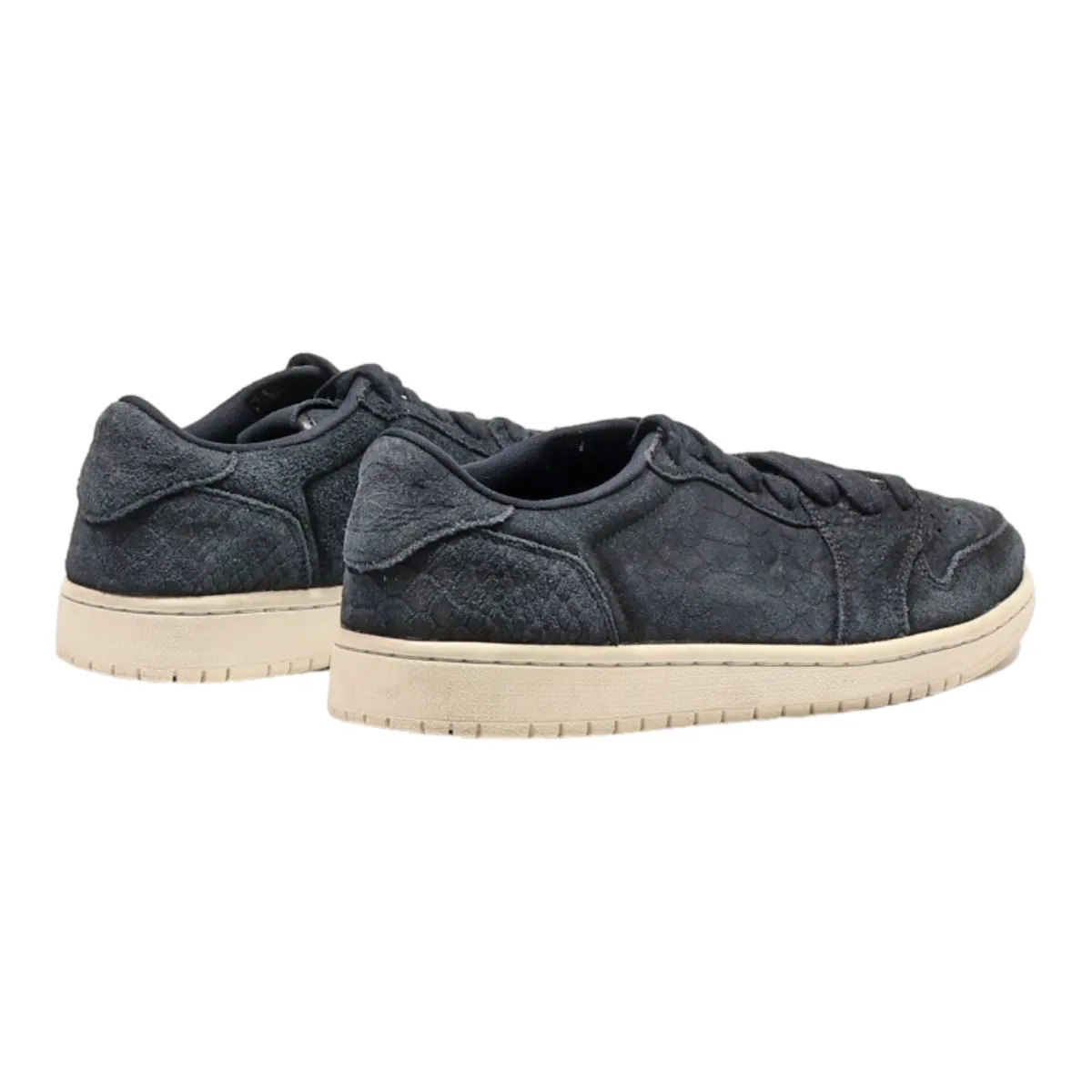 NIKE Low Top Trainers Black Synthetic Womens UK 6.5