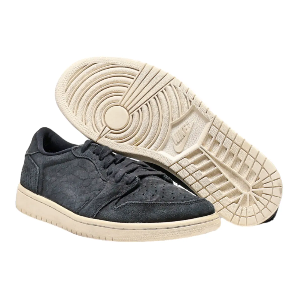 NIKE Low Top Trainers Black Synthetic Womens UK 6.5