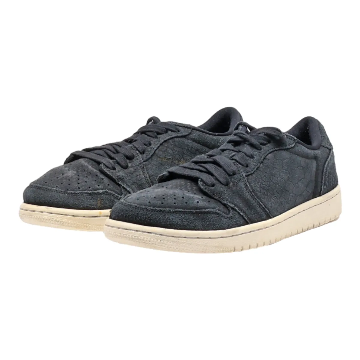 NIKE Low Top Trainers Black Synthetic Womens UK 6.5