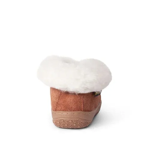 Old Friend Footwear Women's Bootee Slippers- Chestnut