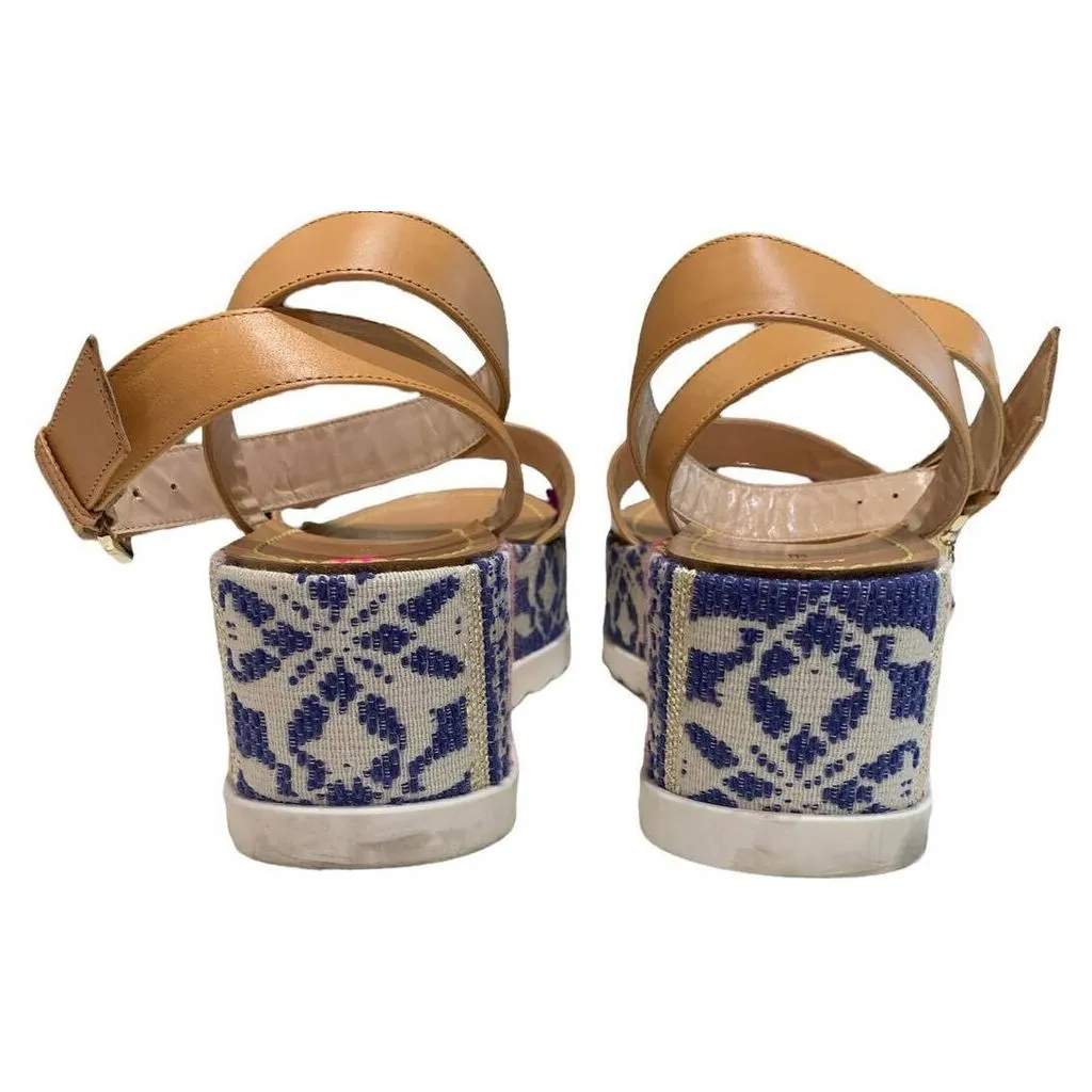 Patrizia Pepe Platform Sandals in Fantasy Natural - Size 39