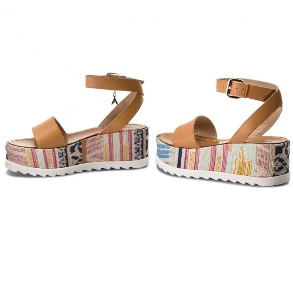 Patrizia Pepe Platform Sandals in Fantasy Natural - Size 39