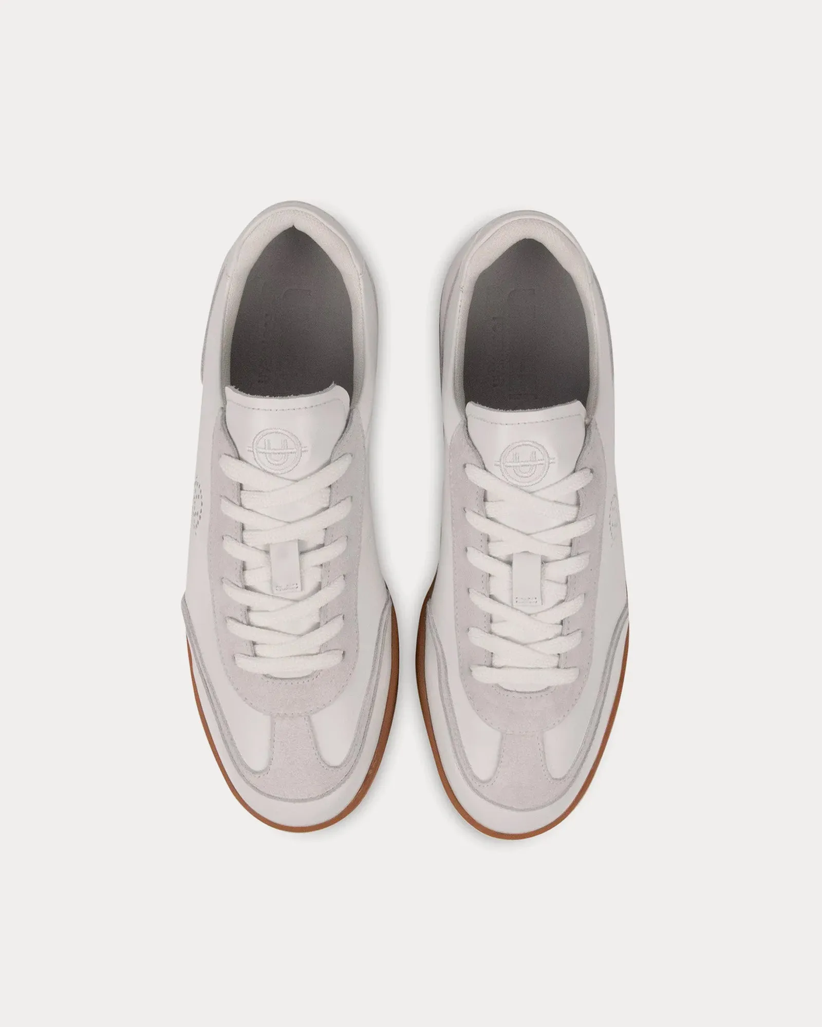 Portelet Leather White / Gum Low Top Sneakers