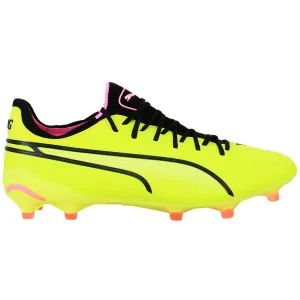 Puma King Ultimate FG/AG Mens Yellow Football Boots