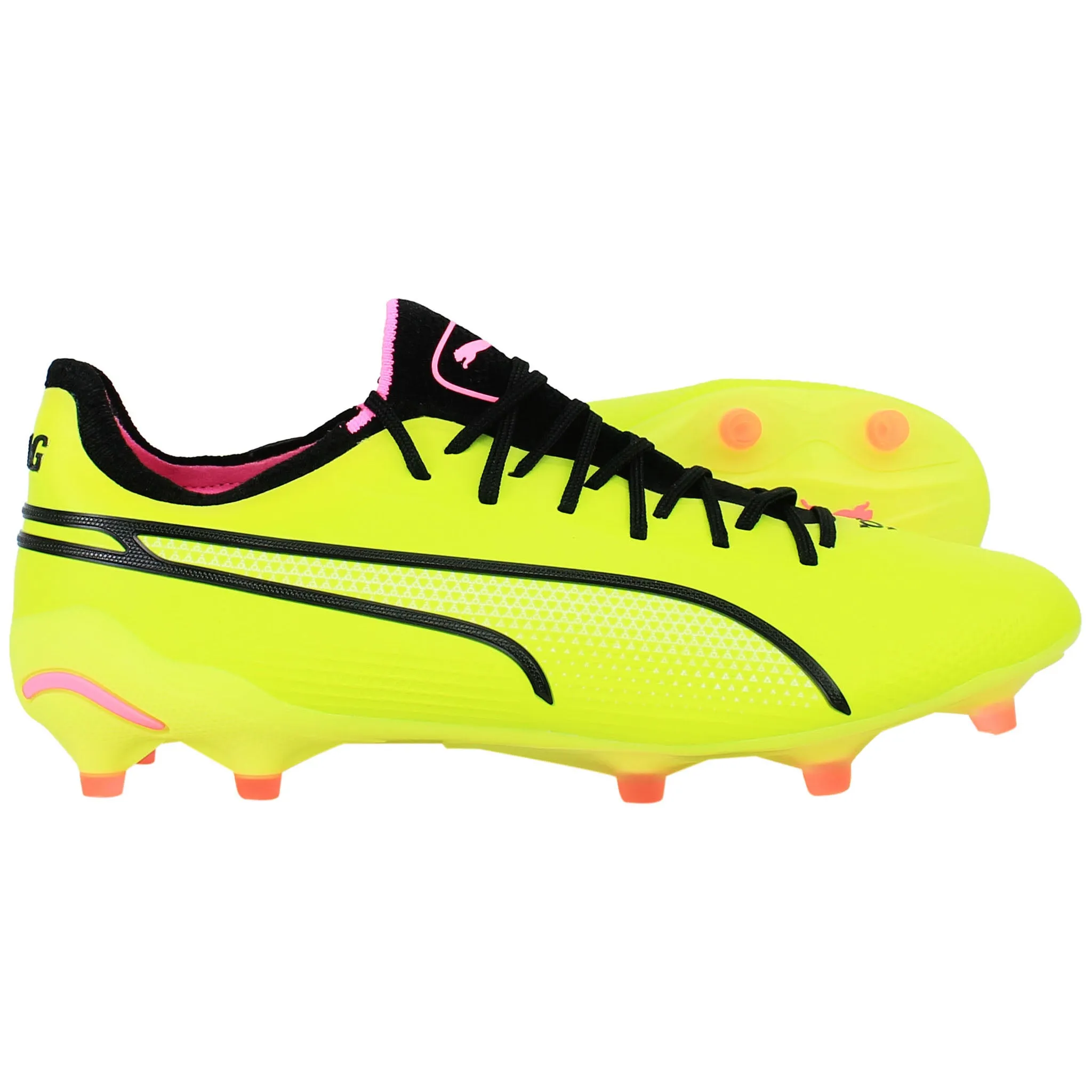 Puma King Ultimate FG/AG Mens Yellow Football Boots